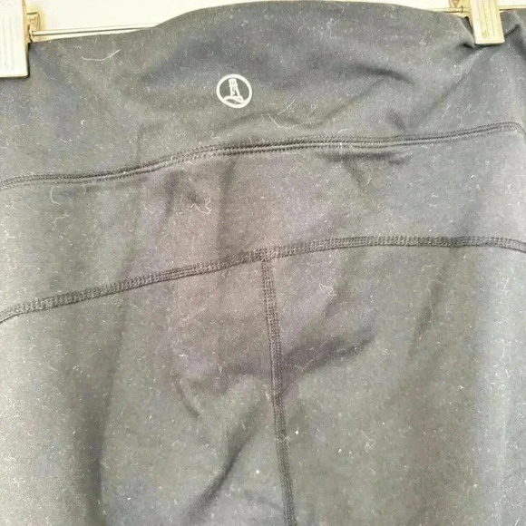 LANDS END Mid Rise Knit Leggings Stretch Cotton Black Size 24W 26W 3X - Picture 6 of 6